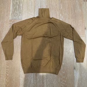 Zara Men’s Turtleneck Sweater Camel Size L